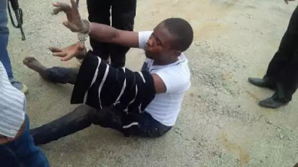 One Chance Robber Caught In Abuja [See Photos]
